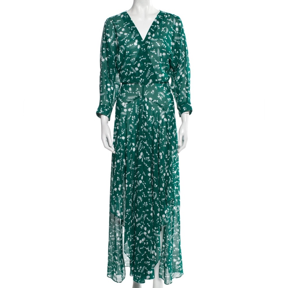 Maje Green floral maxi dress. Size 1